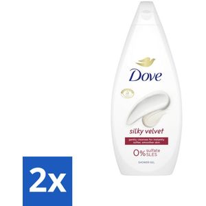 Dove Douchecrème - Silky Velvet - 720 ml - Voordeelverpakking - 2 stuks