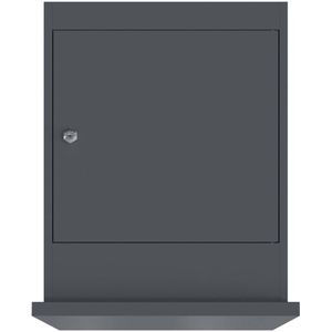 Pakketbrievenbus - Zwart Staal - Pakketbox - Robuuste Constructie - Weerbestendig Ontwerp