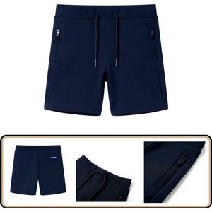 Kindershort 104 - Marineblauw - 100% Katoen Kinderkleding - Kids Clothing - Shorts - Jongensbroek - Meisjesbroek