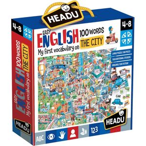 Kinderpuzzel HEADU Easy English 100 Words The City Engels