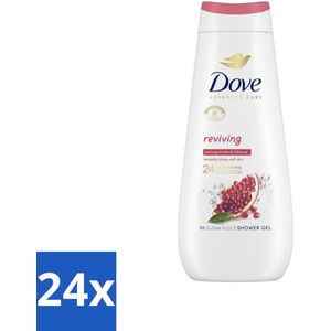 24 x Dove Douchecrème - Reviving - Granaatappel & Hibiscus - 400 ml - Douchegel - Dove - Reviving - Granaatappel - Hibiscus