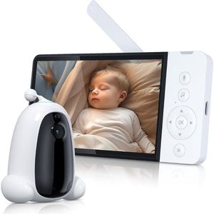DailySupplies® Babyfoon met Camera en App - Baby Monitor - Huisdiercamera - Hondencamera - Full HD - Wit