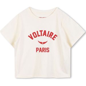 Zadig & Voltaire X60459 T-shirt Met Korte Mouwen Wit 4 Years Meisjes