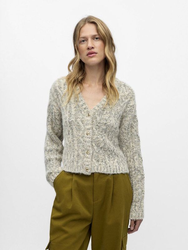 OBJECT - OBJINUK LO KNIT PULLOVER 142 - 23047912 - White Sand