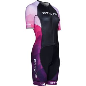 BTTLNS trisuit - triathlon pak - trisuit korte mouw dames - Typhon 2.0 SE - paars - XS