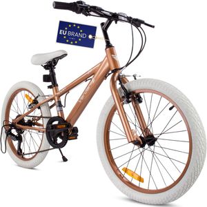 Verdant - Bike - Kinderfiets - Cappuccino - Staal - 20 Inch - 6 Versnellingen