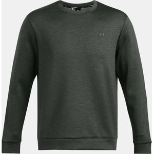 Under Armour Heren Drive Midlayer Crew-Forest Green/Nordic Green