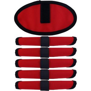 Gosknor 6 Stuks Vislokdoosjes, Beschermende Beschermhoezen voor Vislokdoosjes Oxford Doek Haak en Aasdoosjes voor Bescherming Van de Hengel en Veilige Opslag