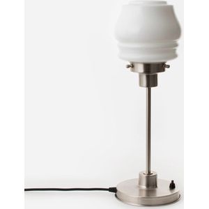 Art Deco Trade - Slanke Tafellamp Bloemknop 20's MatNikkel