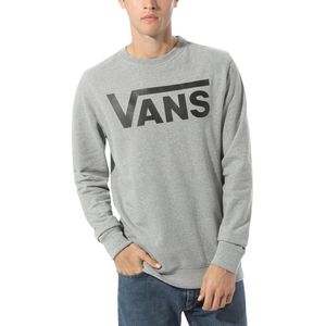 Vans Classic Crew II Heren Trui - Cement Heather/Black - Maat S