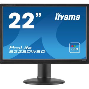 iiyama ProLite B2280WSD-B1 computer monitor 55,9 cm (22"") 1680 x 1050 Pixels LED Zwart