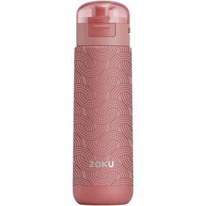 Zoku - Thermosbeker 500 ml Pink Geo - Roestvast Staal - Roze