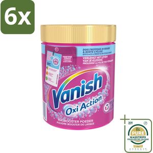 Vanish Oxi Action - Vlekkenverwijderaar Poeder - Gekleurde Was - 1 Kg - Voordeelverpakking - 6 stuks - Gekleurde was - Vlekken verwijderen