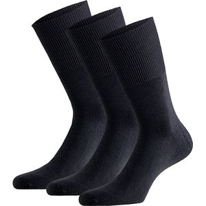 Apollo - Modal antipress sokken - Midden Grijs - Maat 35/38 - Diabetes sokken - Naadloze sokken - Diabetes sokken dames - Sokken zonder elastiek