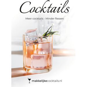 Cocktails Boek - Meer Cocktails met minder flessen - Recepten - Heerlijk en Lekker - Makkelijkecocktails.nl - Het perfecte cadeau! - Cocktailset