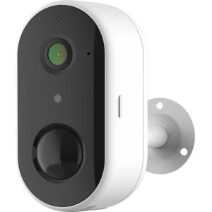 Smartlife & Tuya - Beveiligingscamera voor buiten - Draadloos door middel van oplaadbare batterij - 1080p Full HD Beeldresolutie - Wi-Fi