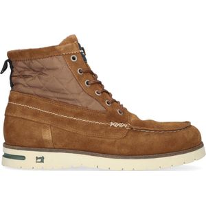 Scotch & Soda Levant Mid Veterboots - Laarzen Met Veters - Heren - Cognac - Maat 45