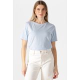 CC Heart Regular Shirt Tops & T-shirts Dames - Shirt - Lichtblauw - Maat XS