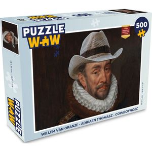 Puzzel Willem van Oranje - Adriaen Thomasz - Cowboyhoed - Legpuzzel - Puzzel 500 stukjes