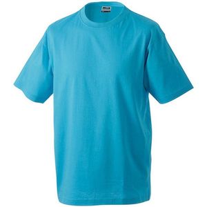 James and Nicholson Unisex Zware Ronde Tee (Turquoise)