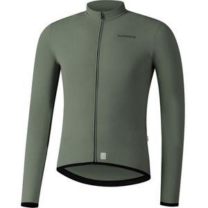 Shimano Vertex Thermal heren fietsshirt met lange mouwen Legergroen