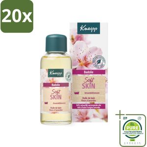 20 x Kneipp - Badolie - Amandelbloesem - Voor droge en gevoelige huid - 100 ml - Grootverpakking - Badproducten - Badolie - Droge Huid - Gevoelige Huid - Amandelolie