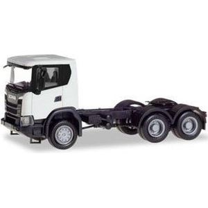 Herpa Scania vrachtwagen CG 6x6, wit 1:87