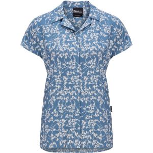 Jack Wolfskin Sommerwiese Shirt Women - Outdoorshirt - Dames - Leaves Element Blue - Maat M