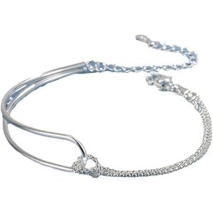 Armband dames - bangle dames - zilver plated armband - dames armband zilverkleurig - cadeau voor vrouw - Liefs Jade