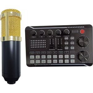 Audio Mixer - Mengpaneel - DJ - Mixer - Gaming - Met Draadloze Microfoon