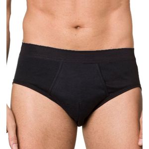 Beeren 2-pak heren slip zwart, M3000 - Met gulp - Ouderwets ondergoed - Beeren ondergoed heren - XXXXL