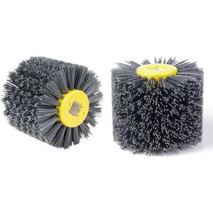 Nylon borstels #80 korrel draadtrekwiel polijstborstel zwart - 19 mm diameter houtborstels