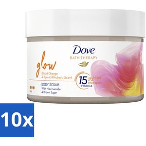 Dove Bath Therapy Glow Bodyscrub 295 ml - Bulkverpakking - 10 stuks