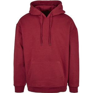 Basic Oversized Hoodie met capuchon Burgundy - 3XL