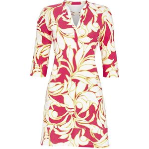 Nachthemd abstracte bloemen fuchsia - Roze - Maat - 36