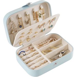 Sieradenbox - Mini - PU-leer - Draagbaar - Voor Op Reis - Dames