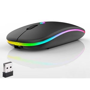 Vitdipy - Draadloze Muis - Zwart - LED - Extra Stil