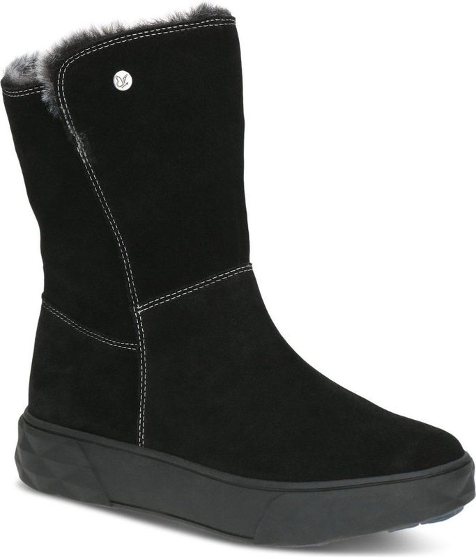 Caprice - Enkellaarsje - Zwart - Leren Bovenwerk - H-Breedte