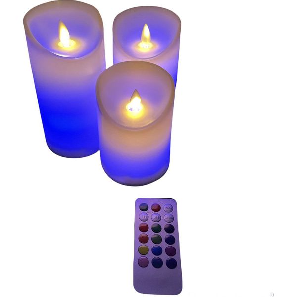 Kleur veranderende led kaarsen met ab (set 3 st) - online kopen | Lage  prijs | beslist.nl