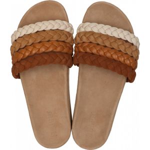 Maruti - Blos Slippers Cognac - Cognac-Combi - 41