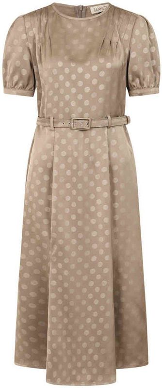 Midi jurk - Banned Retro - Bruin/Goud