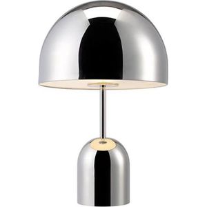 Tafellamp- Oplaadbare Retro- Zilver - Dimbaar - Moderne Touch Lamp- Nachtlamp -Draadloos Scandinavische Zilverlamp