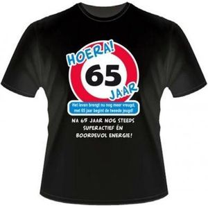 Leeftijd T-Shirt - 65 jaar. Maat XL