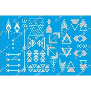 Korneliya 3D Waterdecal - 3D 041 white