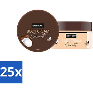 25 x Sence Bodycrème Coconut 200 ml - Gevoelige Huid - Voordeelverpakking - Sence