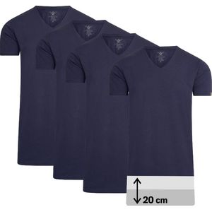 Cappuccino Italia - Heren Tee SS 4-Pack T-shirts - Blauw - Maat XL