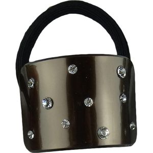 Jessidress Elastiekjes Dames Haar elastiek met strass - Bronze
