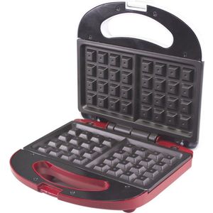 Beper BT.602H - Wafelijzer - Wafelmaker - Dubbele Anti-aanbaklaag - Indicatielampje - 780 Watt - Hip Design - Makkelijk Opbergbaar