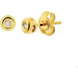 TFT - Oorknoppen - Geelgoud - 0.02ct (2x0.01ct) - Glanzend