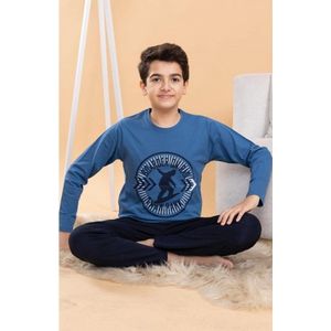 Jongen Pyjama - Pyjamaset - Katoen - Boarder on Rail - 8021 _ 11-12 jaar